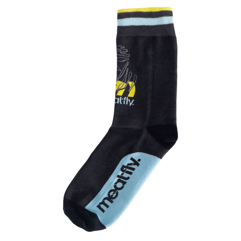 Calcetines Meatfly Dakar azul-amarillo