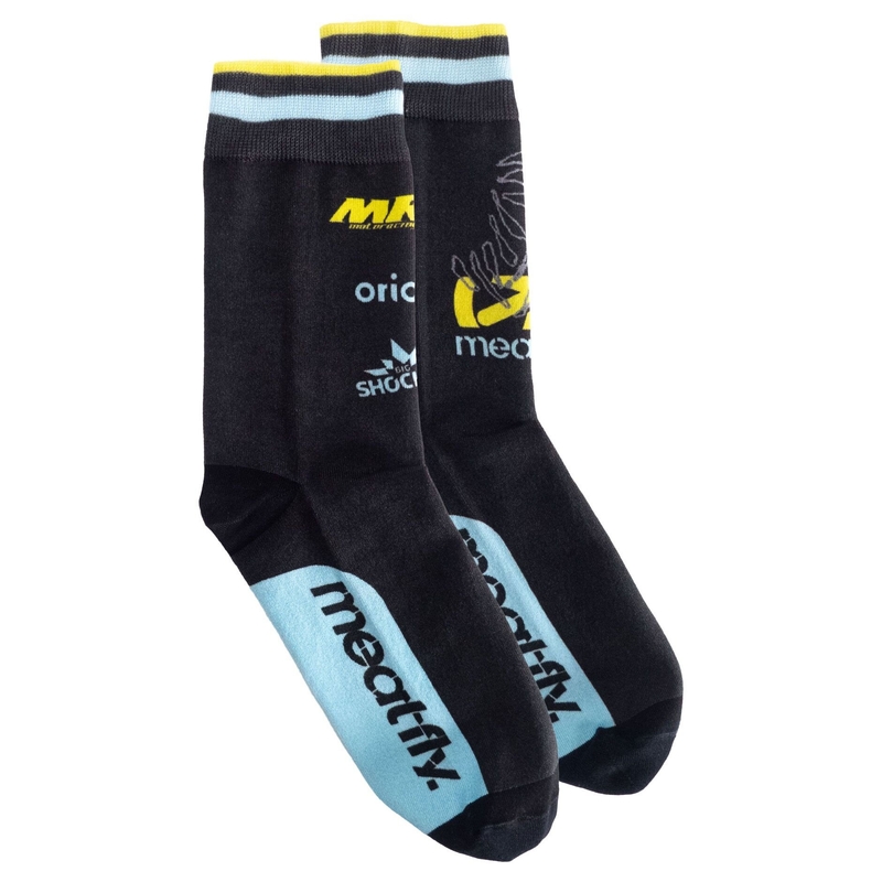 Calcetines Meatfly Dakar azul-amarillo