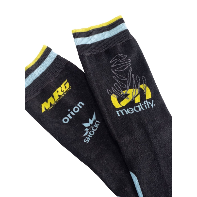 Calcetines Meatfly Dakar azul-amarillo