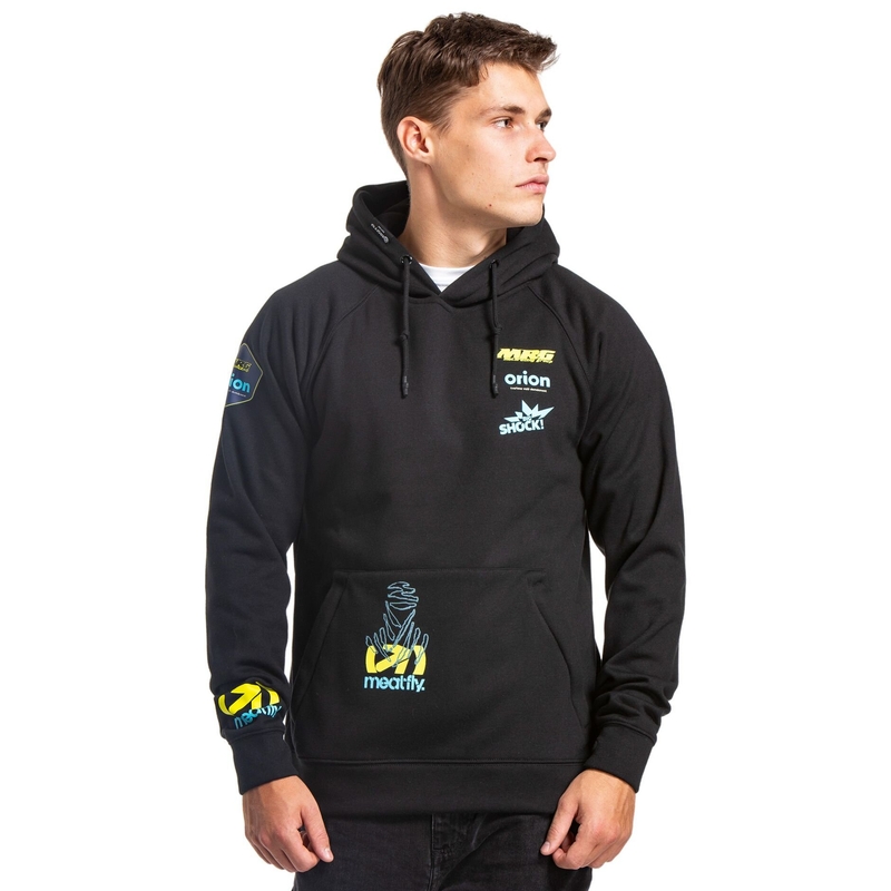 Sudadera técnica Meatfly Gravel Dakar negra