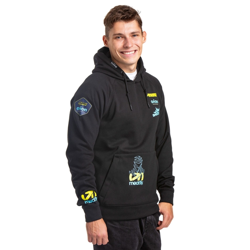 Sudadera técnica Meatfly Gravel Dakar negra