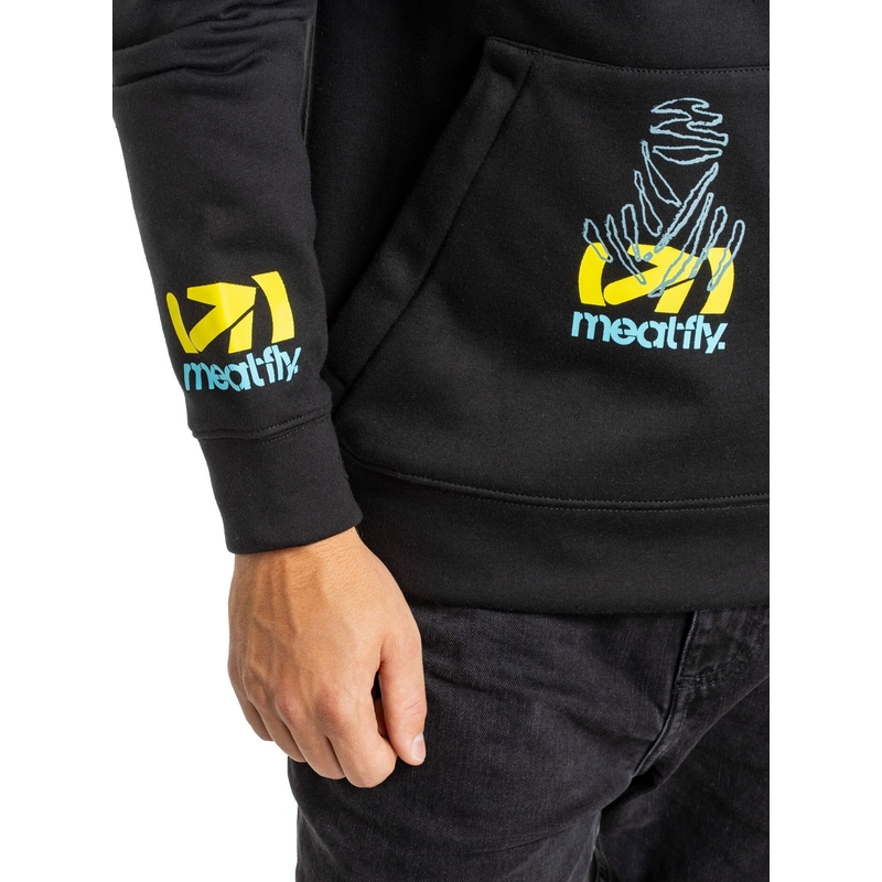 Sudadera técnica Meatfly Gravel Dakar negra