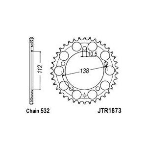 Řetězová rozeta JT 48 zubů, 532