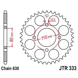 Řetězová rozeta JT 43 zubů, 630