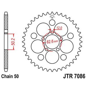 Řetězová rozeta JT 48 zubů, 530