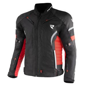 Chaqueta de moto Street Racer Evans negra y roja