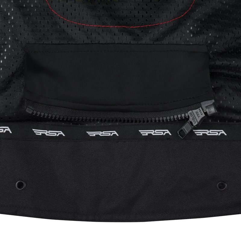 Chaqueta de moto RSA Compact 2 EVO negra-gris-amarilla fluorescente