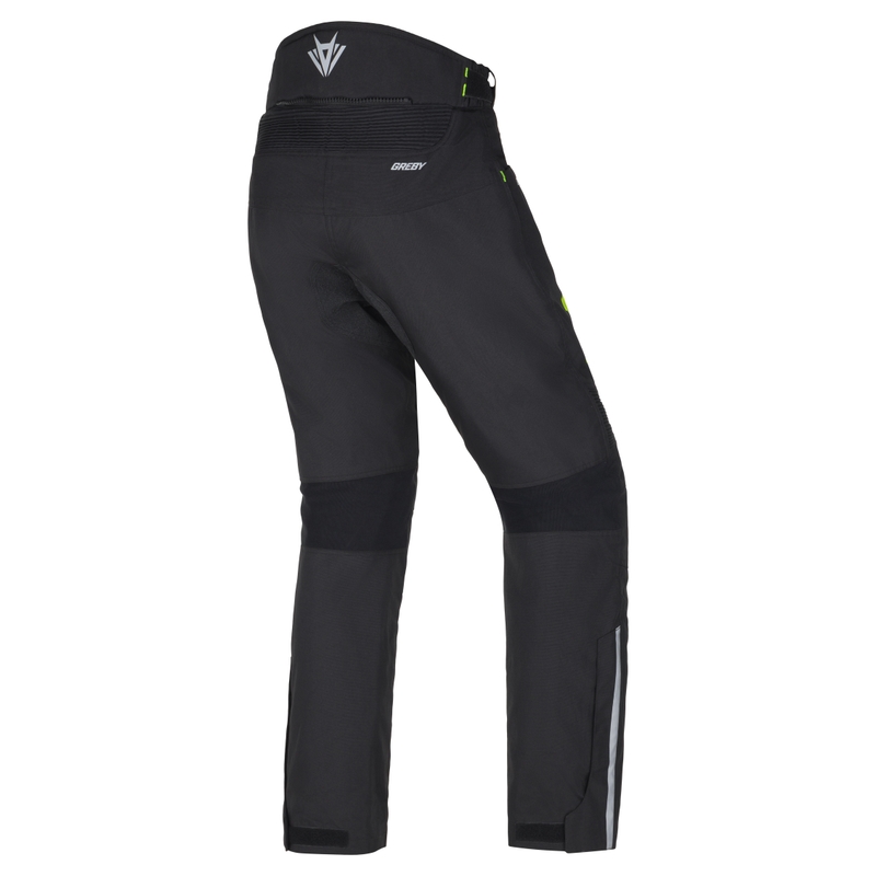 Pantalón de moto RSA Greby 2 negro-amarillo fluo, mujer