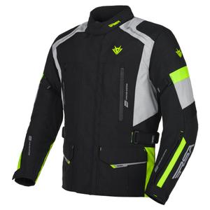 Chaqueta de moto RSA EXO 2 negro-gris-amarillo fluo