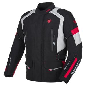Chaqueta de moto RSA EXO 2 negro-gris-rojo