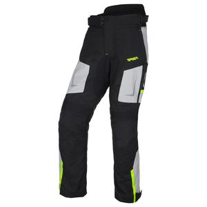 Pantalón de moto RSA EXO 2 negro-gris-amarillo fluo