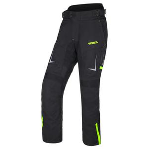 Pantalones de moto RSA EXO 2 negro-amarillo fluo