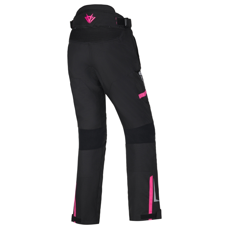 Pantalones de moto para mujer RSA EXO 2 negro-rosa