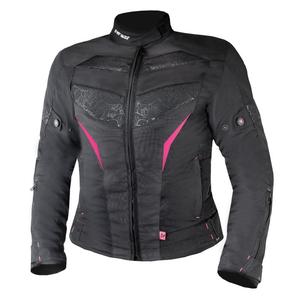 Chaqueta de moto para mujer Street Racer Rose Negra y Rosa
