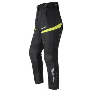 Pantalón de moto Street Racer Vix Black-Fluo Yellow para mujer