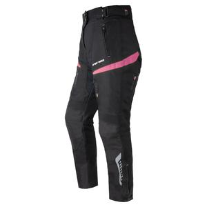 Pantalón de moto Street Racer Vix negro y rosa para mujer