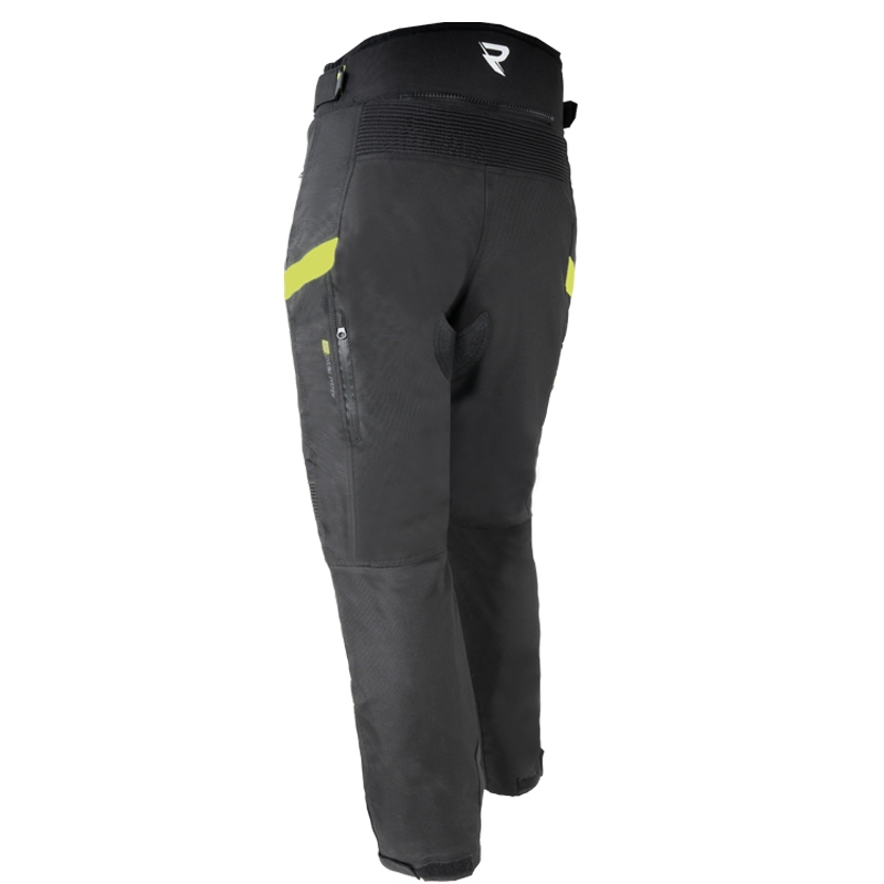 Pantalón de moto Street Racer Vix Black-Fluo Yellow para mujer