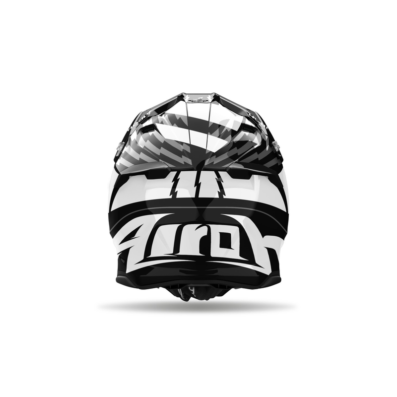 Casco de motocross Airoh Twist 3 Thunder negro brillante-blanco