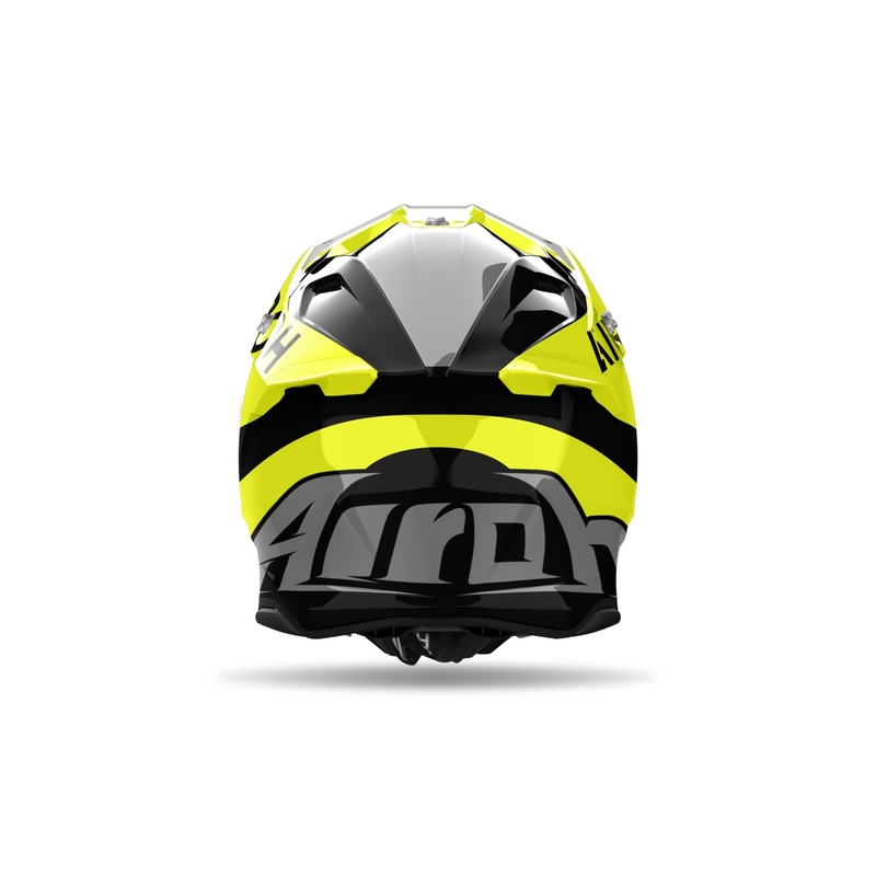Casco de motocross Airoh Twist 3 King amarillo brillante