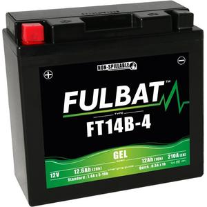 Batería de moto sin mantenimiento FULBAT FT14B-4 (YT14B-4)