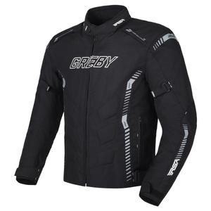 Chaqueta de moto RSA Greby 2 negra y gris
