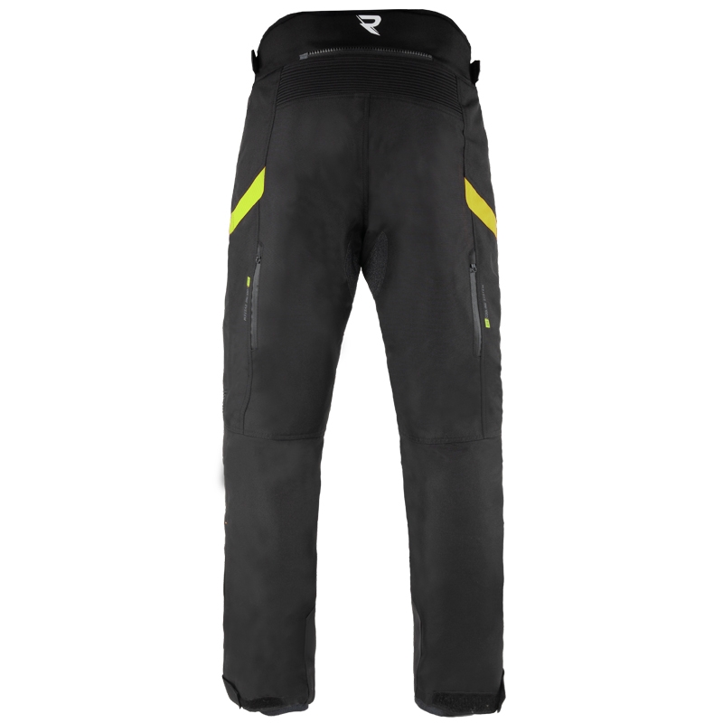 Pantalón de moto Street Racer Vix negro y amarillo flúor