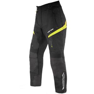 Pantalón de moto Street Racer Vix negro y amarillo flúor