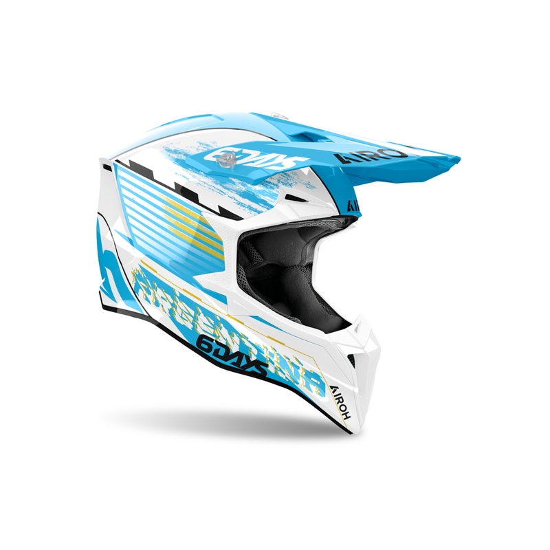 Casco de motocross Airoh Wraaap Six Days Argentina 2024 - edición limitada brillante