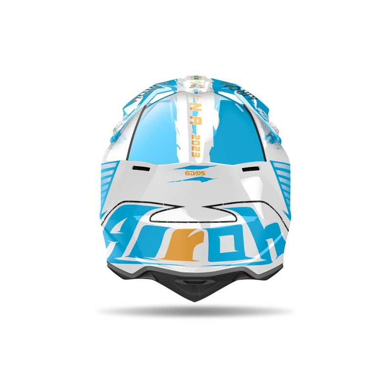 Casco de motocross Airoh Wraaap Six Days Argentina 2024 - edición limitada brillante