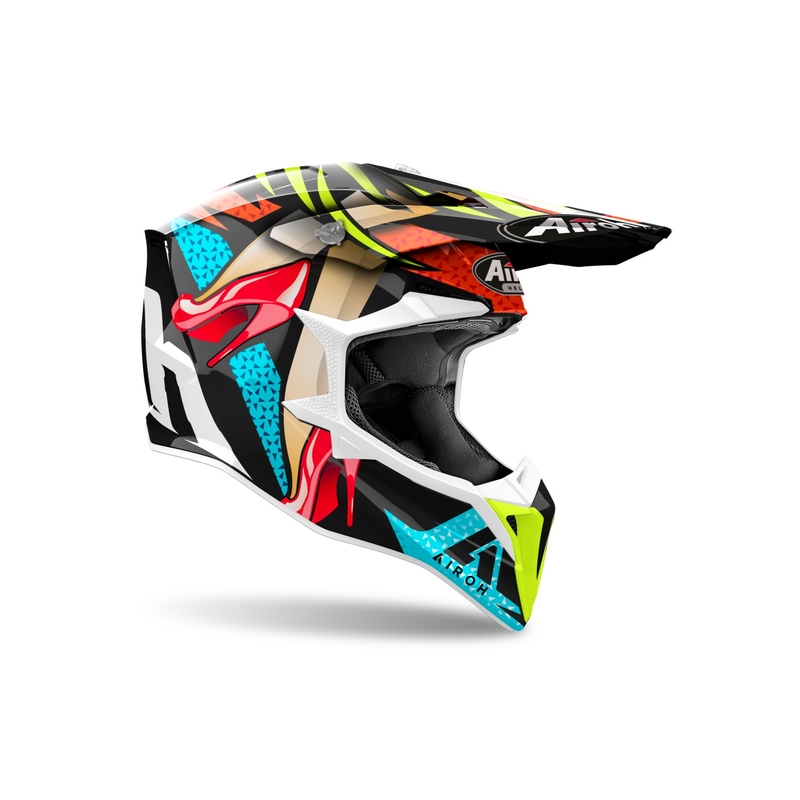 Casco motocross Airoh Wraaap Lollipop 2024 brillante