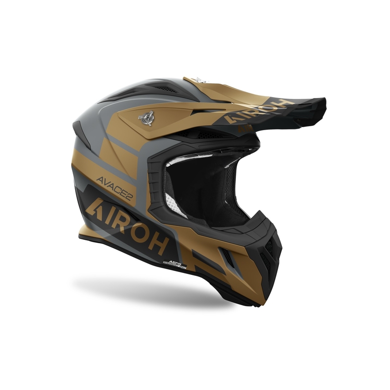 Casco de Cross Airoh Aviator Ace 2 Sake 2024 Oro Mate