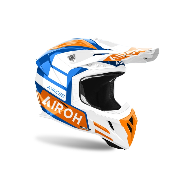 Casco de motocross Airoh Aviator Ace 2 Sake naranja brillante