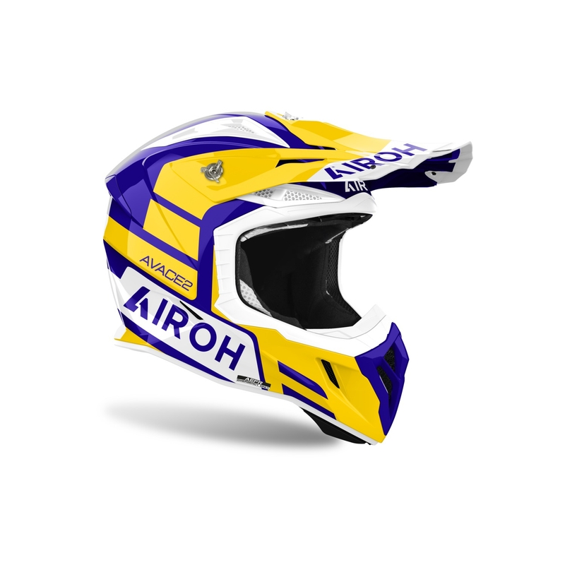 Casco de motocross Airoh Aviator Ace 2 Sake amarillo brillante