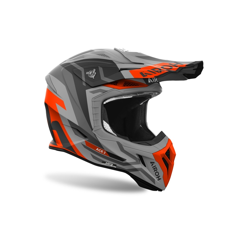 Casco de motocross Airoh Aviator Ace 2 Ground naranja mate