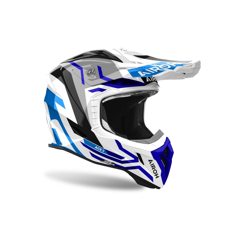 Casco de motocross Airoh Aviator Ace 2 Ground azul brillante