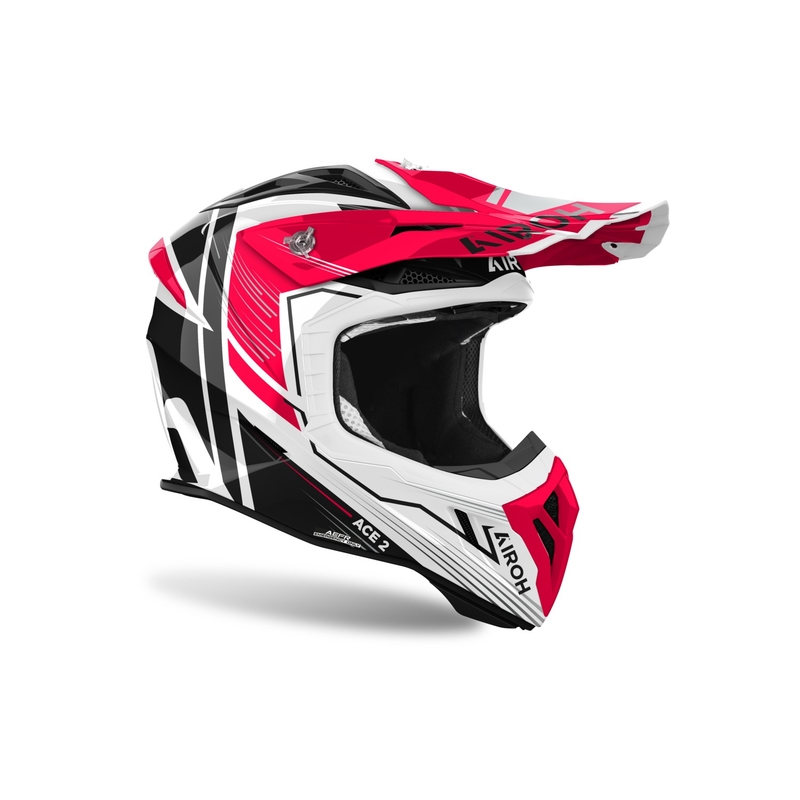 Casco de motocross Airoh Aviator Ace 2 Engine rojo brillante