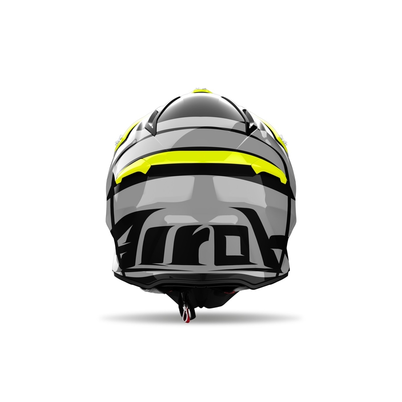 Casco de motocross Airoh Aviator Ace 2 Engine amarillo brillante