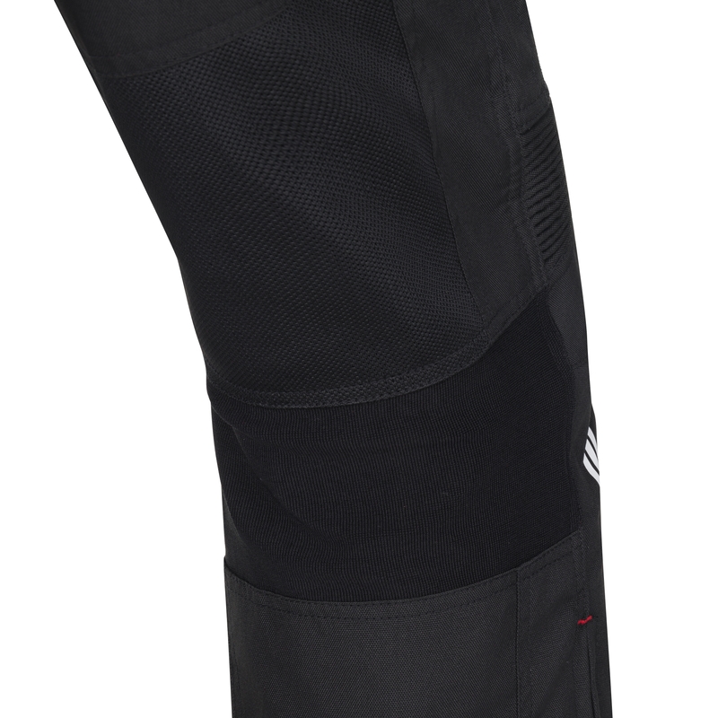 Pantalón de moto RSA Bolt negro-blanco-rojo