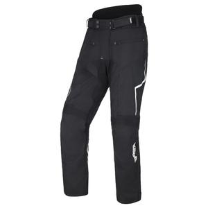 Pantalón de moto RSA Bolt blanco y negro