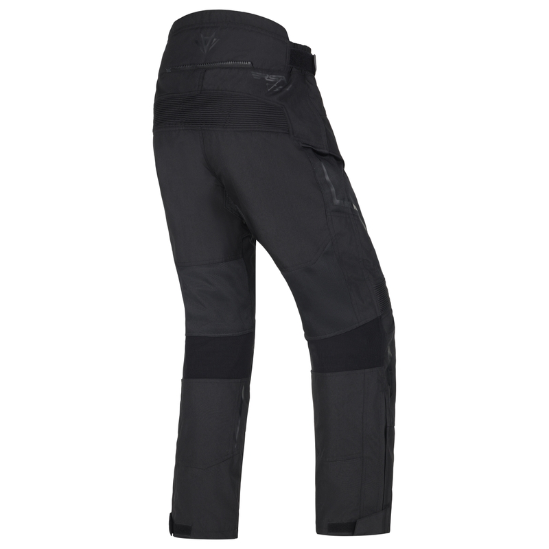 Pantalón de moto RSA Bolt negro extendido