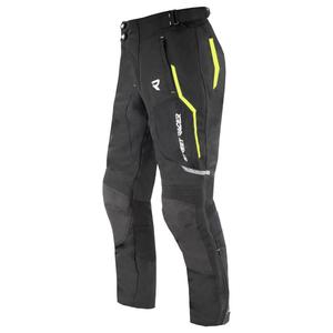 Pantalón de moto Street Racer Flex Air negro-amarillo fluo