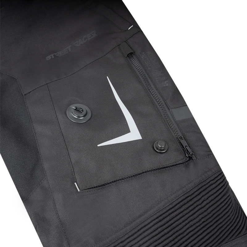 Pantalón de moto Street Racer All Season Negro