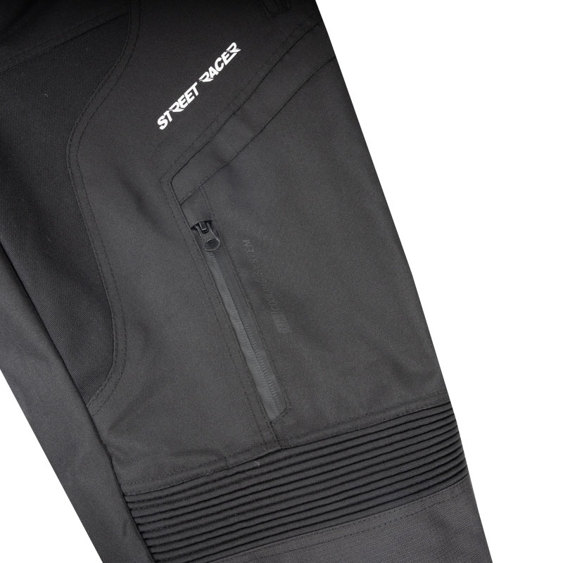Street Racer Vix Pantalones de Moto Acortados Negro