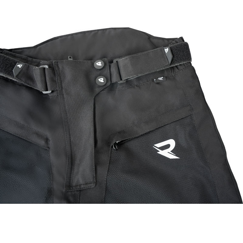 Pantalón de moto Street Racer Betty II Air Negro para mujer