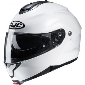 Casco de moto abatible HJC casco C91N Solid blanco perla