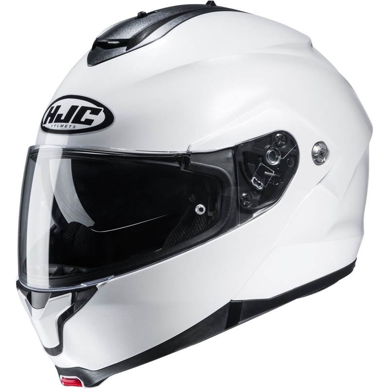 Casco de moto abatible HJC casco C91N Solid blanco perla