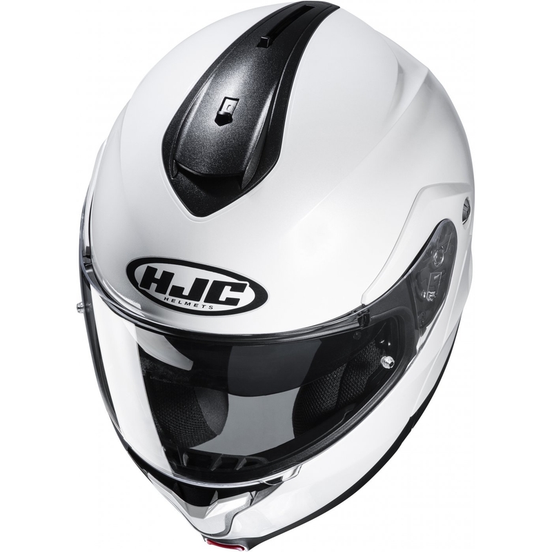 Casco de moto abatible HJC casco C91N Solid blanco perla