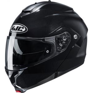 Casco de moto abatible HJC C91N Solid metalizado negro