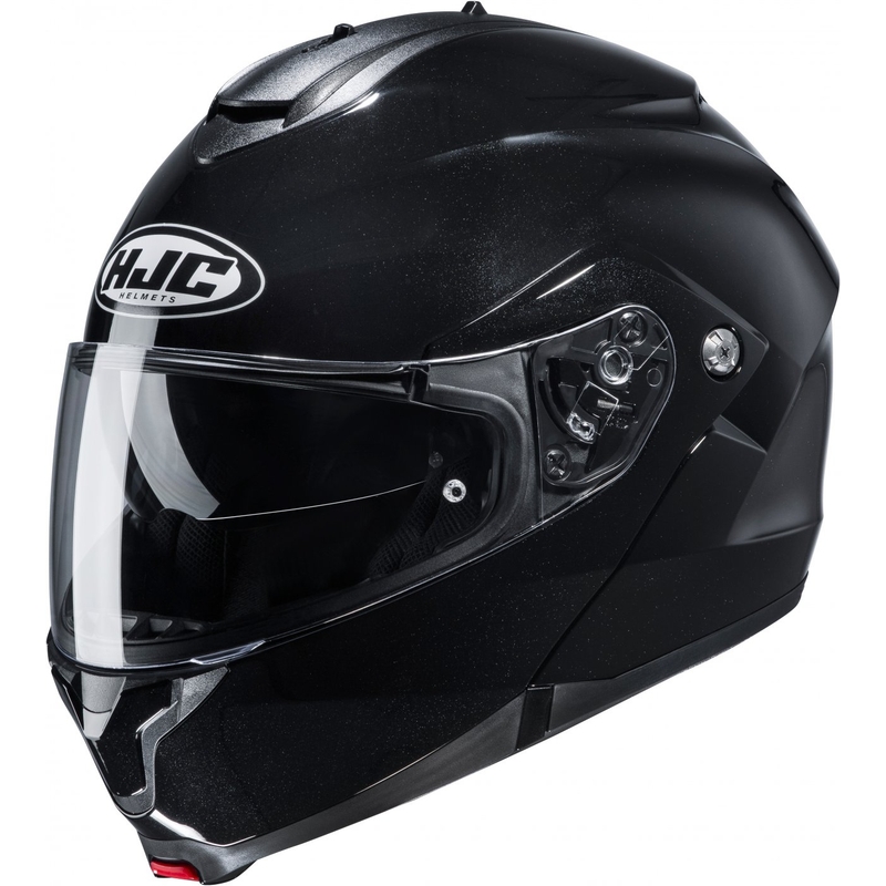 Casco de moto abatible HJC C91N Solid metalizado negro