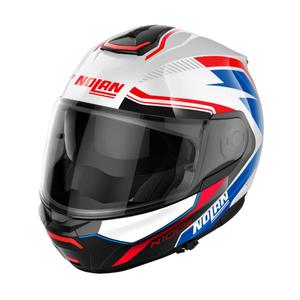 Casco abatible para moto Nolan N100-6 Surveyor N-COM 24 blanco-azul